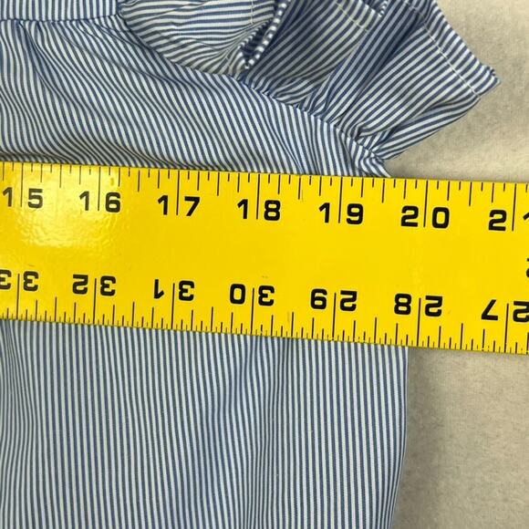 Jodifl Blouse Womens Size M Embroidered Floral Design Flutter Sleeve And Collar - Picture 8 of 8